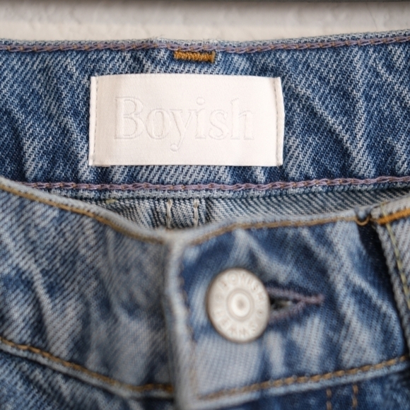 New! Boyish The Roy High Rise Yoke Front Skinny Rigid Jeans - Picture 11 of 16